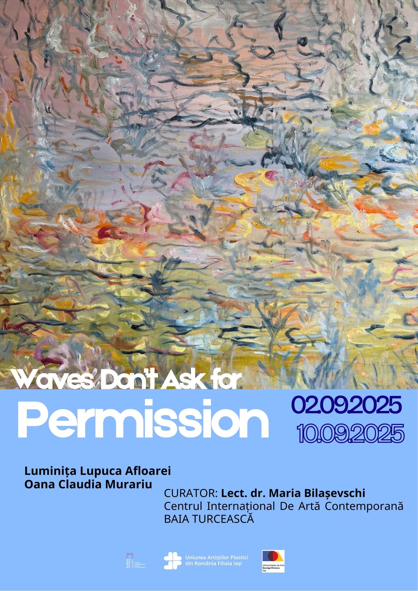„Waves Don’t Ask for Permission” - Luminița Lupuca Afloarei și Oana Claudia Murariu 1 - UAPR Iasi 540460229 1267365521843513 4815872264435892997 n - UAPR Iasi